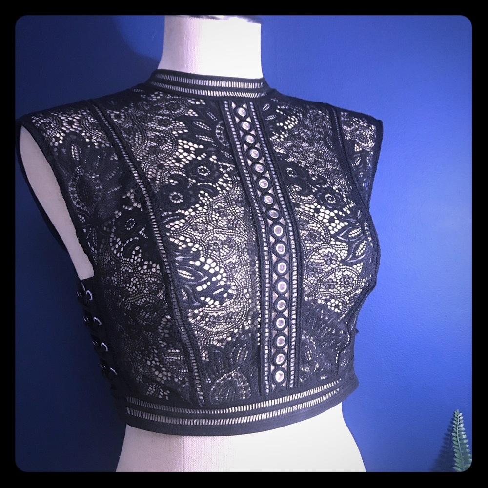 NWT Sexy VS Lace Crop Top M